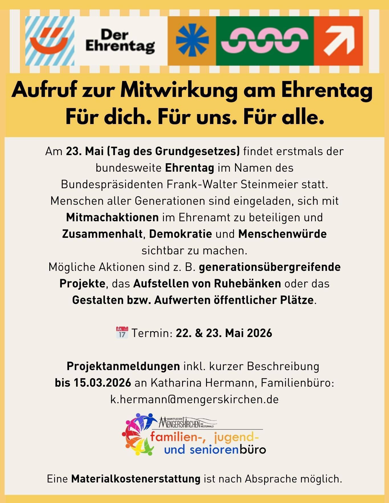 
Aufruf zum Ehrentag